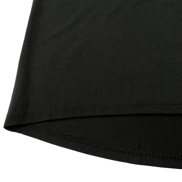 Old Navy Luxe Top Short Sleeve Lattice Back Black Jack Girl’s XS - Picture 4 of 8